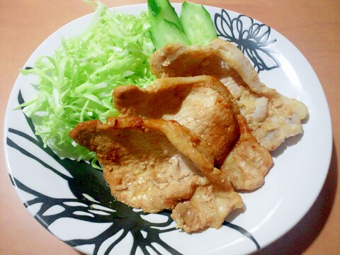 大蒜味噌を使って、美味しい豚の生姜焼き♪